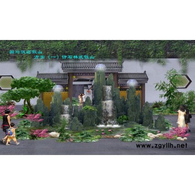 仿制品 水泥假山驳岸 塑石雕塑 仿木坐凳图6