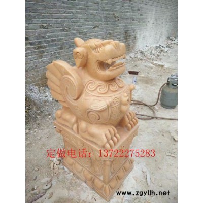 贵州石雕貔貅，汉白玉貔貅，定做貔貅价格