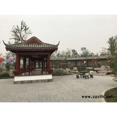 仿木栏杆 牌坊制作 水泥制品 塑石雕塑图2