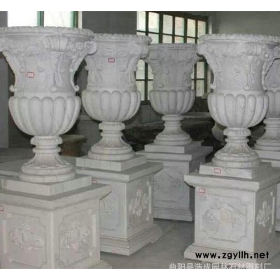 **花岗岩石雕/园林景观石花盆/有现货可定做