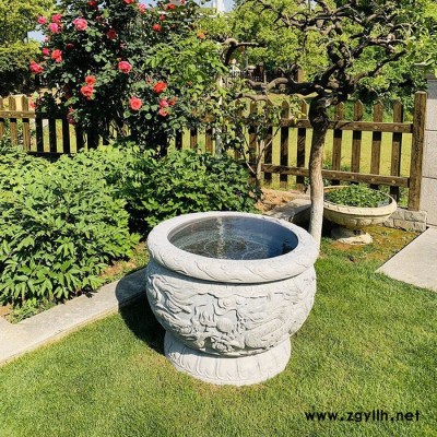 逸鑫石业 石雕鱼缸  青石鱼缸 **