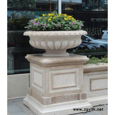 批发景观石球大理石花盆石雕花钵花盆