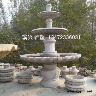 璞兴雕塑 石雕喷泉花岗岩喷泉锈石喷泉广场喷泉厂家