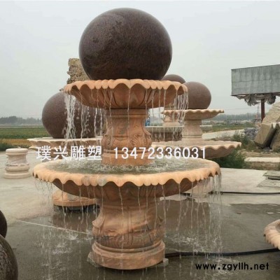 璞兴雕塑 石雕喷泉 大理石景观喷泉 小区别墅喷泉制作