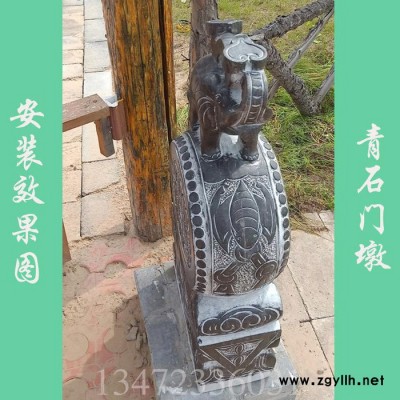 璞兴雕塑 石雕门墩 石雕仿古门墩小象 做旧抱鼓石小象 门墩抱鼓石小象 青石门墩抱鼓石小象 石雕门墩抱鼓石