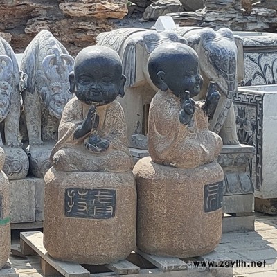 济宁艺都 青石花岗岩十八罗汉 石雕佛像价格 小型沙弥 大型卧佛图片