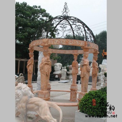 【鑫石韵雕塑】 石雕 凉亭 曲阳石雕