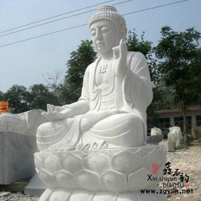 鑫石韵雕塑 石雕 观音佛像 曲阳石雕