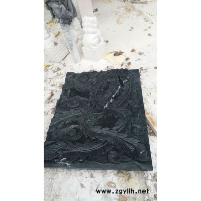 石头雕刻壁画 海浪花大理石石雕工艺品供应 有多种颜色供选择