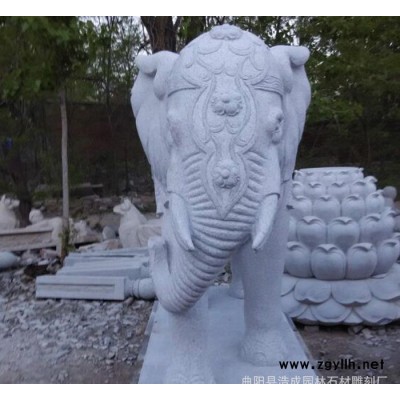 大理石大象 招财镇宝石雕工艺品 汉白玉大象动物雕塑摆件