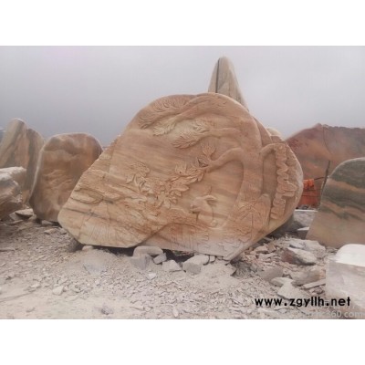 南阳大理石天然石画 仿古石雕销售  雕刻内容有花鸟虫鱼