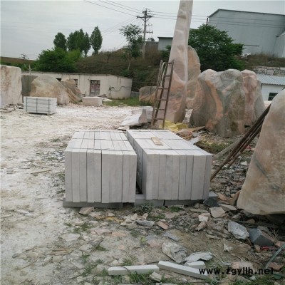 草白玉石栏杆 石雕栏板 -银河石材厂供应