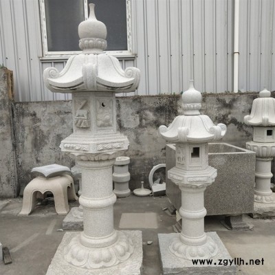 惠安厂家石雕灯笼园林寺庙石灯笼花岗岩仿古石灯定制批发