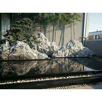 正普园林雕塑 奇石 风景切片石 雪浪石切片 景观雪浪石 石雕假山石