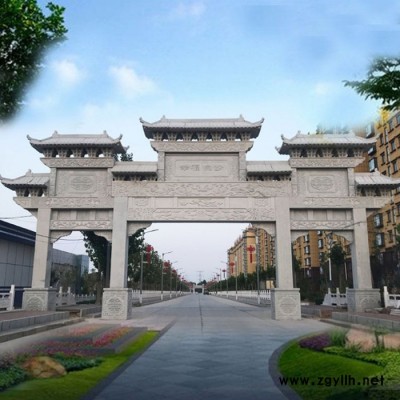 景区石雕牌楼 仿古石牌坊 专业生产厂家