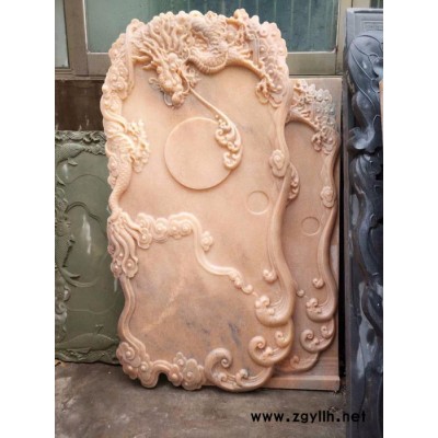 晚霞红石雕工艺品 雕刻茶盘艺术品批发 1件起批 可来图加工定制