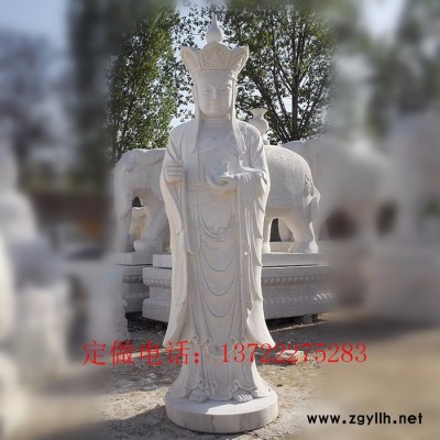 ** 石雕地藏王雕像 汉白玉3米高地藏王菩萨价格
