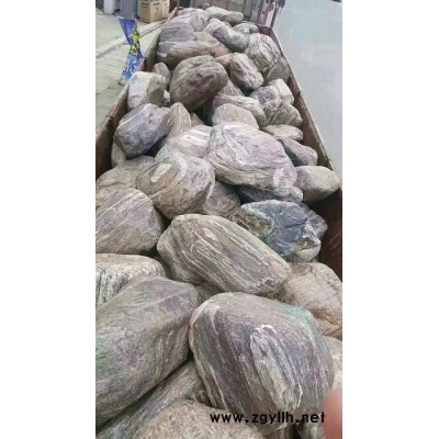 园林绿化石草坪石 大型河卵石水冲石 泰山石切片 石材石雕厂家