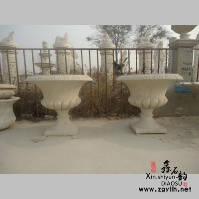 鑫石韵雕塑 石雕 花盆 厂家直供