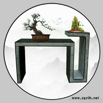 **】 石凳 石桌石凳石雕长条石凳供桌神台仿古盆景花台青石石桌石凳寺庙祭祀