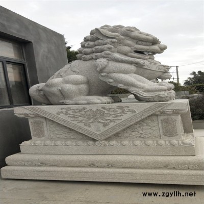 福建 惠安石雕花岗岩石狮子雕像寺庙公司广场门口石雕摆件