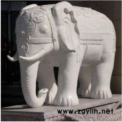 盛晟1 供应石雕大象 汉白玉风水象户外酒店门口大象镇宅招财摆件 欢迎咨询