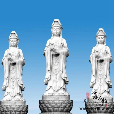 【鑫石韵雕塑】 石雕 观音佛像 各种石材