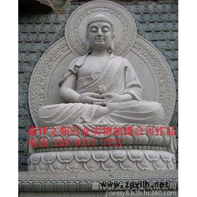 文朔石业供应石雕滴水观音佛像 汉白玉弥勒佛像 古建寺庙建筑菩萨雕像天王佛像雕刻 门神雕刻