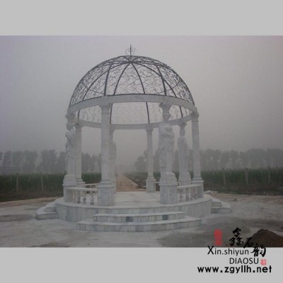 【鑫石韵雕塑】 石雕 凉亭 **