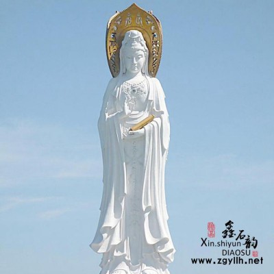 鑫石韵雕塑 石雕 观音佛像 **