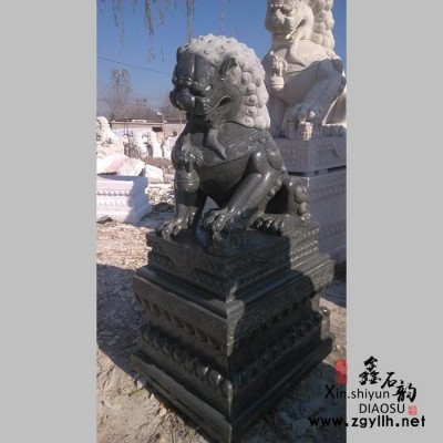【鑫石韵雕塑】 石雕 石狮子 **