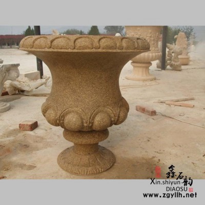 鑫石韵雕塑 石雕 花盆 **