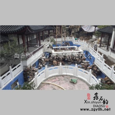 鑫石韵雕塑 石雕 石栏板 来样定制