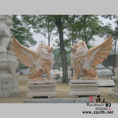 鑫石韵雕塑 石雕 石狮子 **