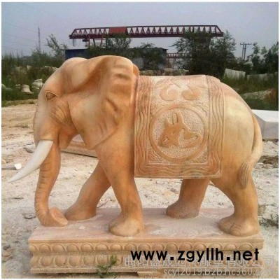 盛晟1 石雕晚霞红门口招财摆件 支持定做 欢迎咨询 大象雕塑