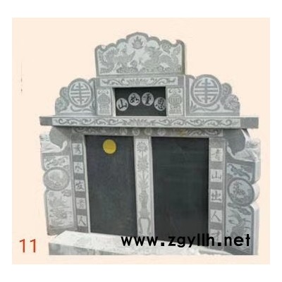 芝麻灰墓碑石  芝麻黑石雕墓碑  **园陵花岗岩公墓