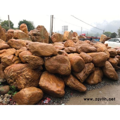 恒艺黄蜡石大型石场 园林石厂家价格优惠 园林石雕