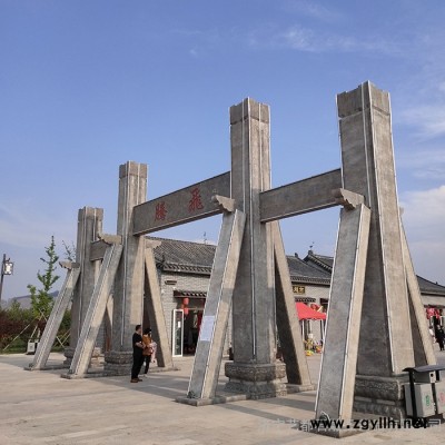 石雕牌坊 景区石牌楼厂家 石大门价格  青石花岗岩 艺都