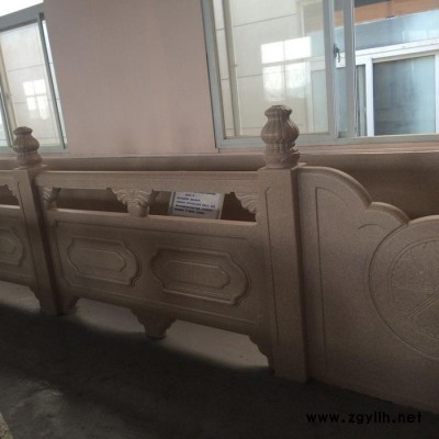 河堤护栏  园林景观-  水泥仿汉白玉 仿大理石雕花护栏 混凝土制品