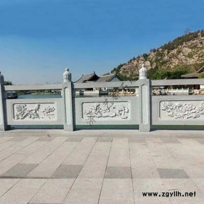 石雕栏杆护栏 升旗台栏杆 阳台罗马柱栏杆 寺庙仿古 浮雕镂空