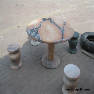 大理石石桌石雕 石桌椅批发  擦拭后一样光彩照人