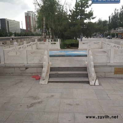 园艺石栏杆  河道石栏杆 石雕栏板 现货供应