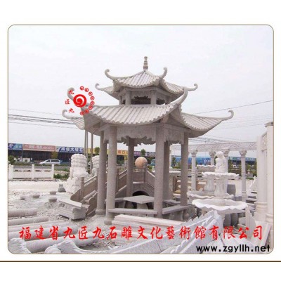 惠安石雕九匠九石雕艺术馆 石亭子 园林石亭子，忠孝，石石牌楼，石牌坊，山牌门，亭台楼坊. 仿古石亭子，欧式石亭子，龙柱亭