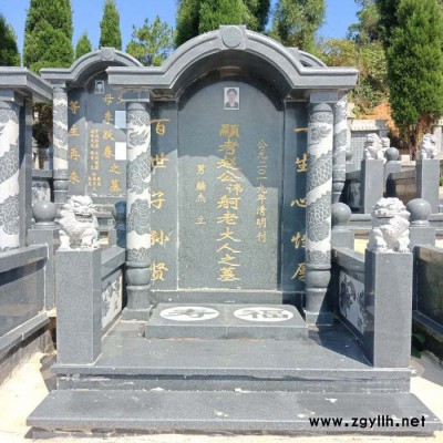 **】陵园墓地用中国黑石雕墓碑 支持刻字 花岗岩墓碑 大理石墓碑 墓碑雕刻厂家