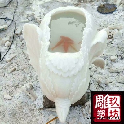 石雕 石雕玉白菜摆件 石雕水景摆件 石雕室内摆件 石雕养鱼池 石雕汉白玉白菜 石雕汉白玉养鱼池 石雕室内养鱼池 石雕摆件