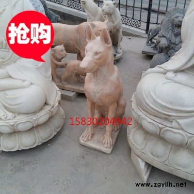 定制            **石雕 晚霞红石雕十二生肖动