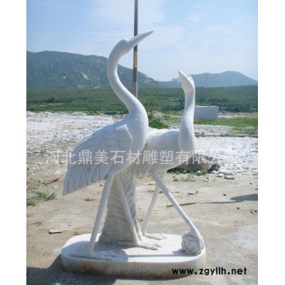 石雕动物 仙鹤石雕 石雕人物 汉白玉栏杆、