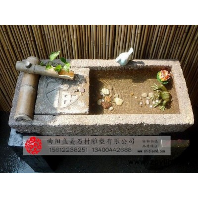 盛美雕塑 455 石雕水槽 石雕水槽厂家