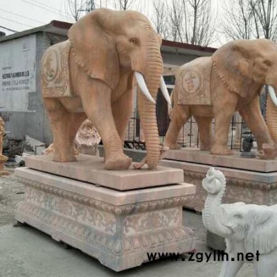 裕翔石材雕塑 石雕大象 大型石雕 石雕厂家 大型石雕