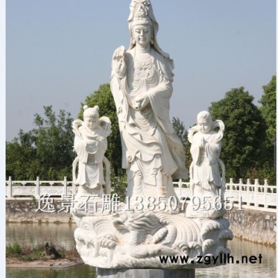 惠安厂家定制石雕观音像青石石雕观音